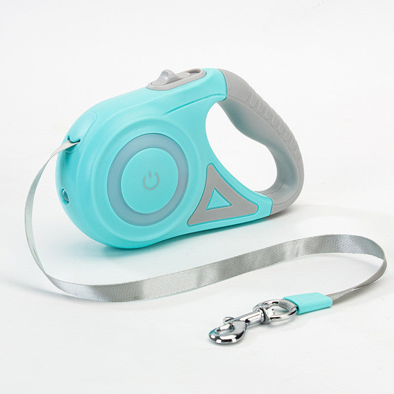 Automatic Retractable Dog Leash with LED Light