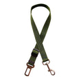 Load image into Gallery viewer, Green dog leash with metal clip on a white background
