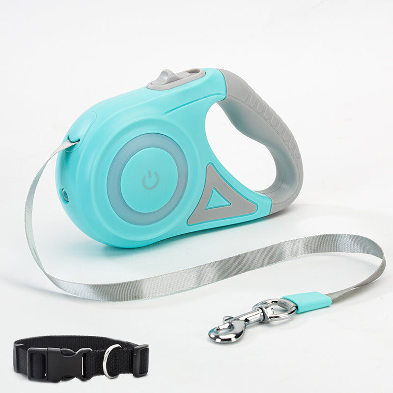 Automatic Retractable Dog Leash with LED Light
