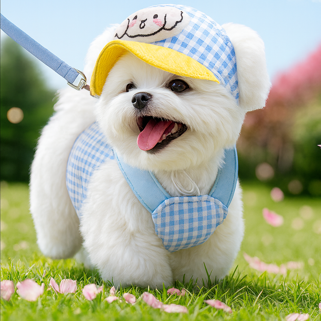 Pet Hand Holding Rope Chest Strap with Hat