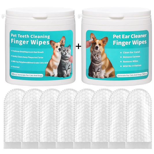 Disposable Pet Ear & Teeth Cleaning Wipes