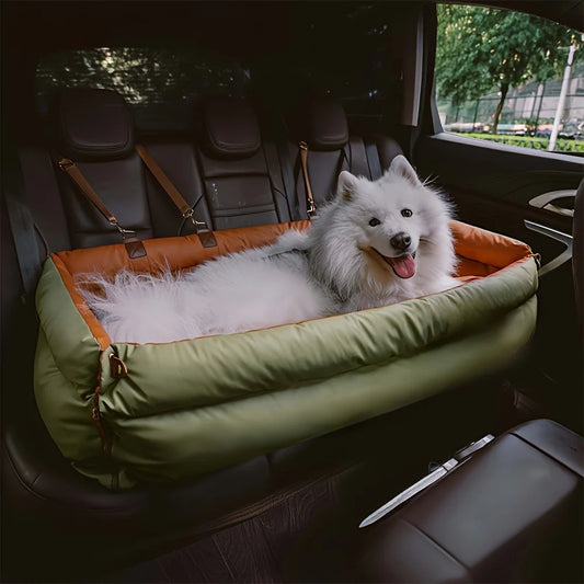 Faux Leather Dog Car Seat