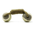 Load image into Gallery viewer, Pet toy with rope and round ends on a white background
