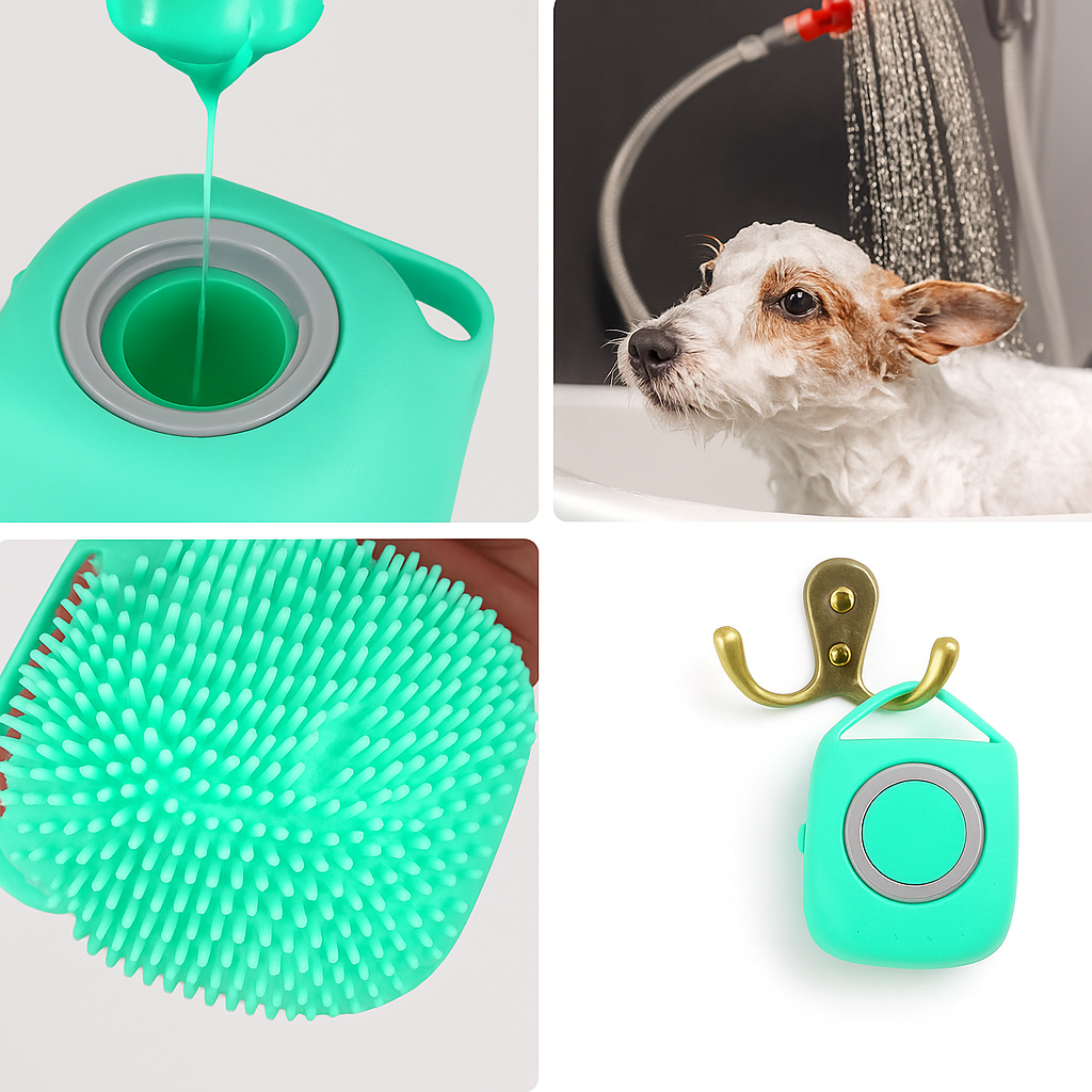 Soft Silicone Pet Shampoo & Massage Brush